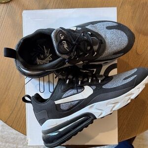 Nike Air Max 270 React Black and White Sneakers